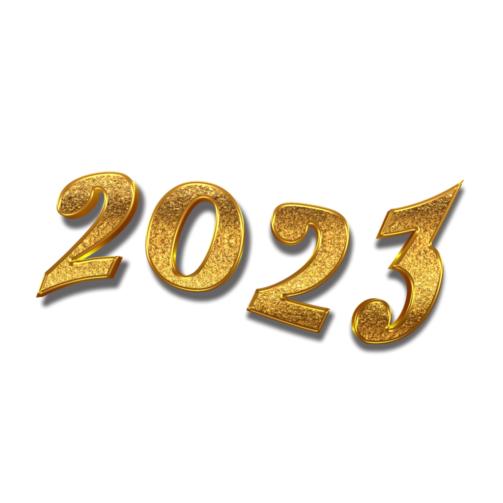 2023 Png transparent image| 2023 Number Text Png images download| happy new year 2023 png images - Image 1
