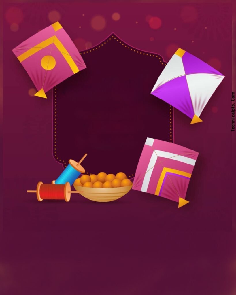 Mobile se Makar Sankranti ka poster banana sikhe | Makar Sakranti poster background images download| Makar Sakranti PNG images - Image 1
