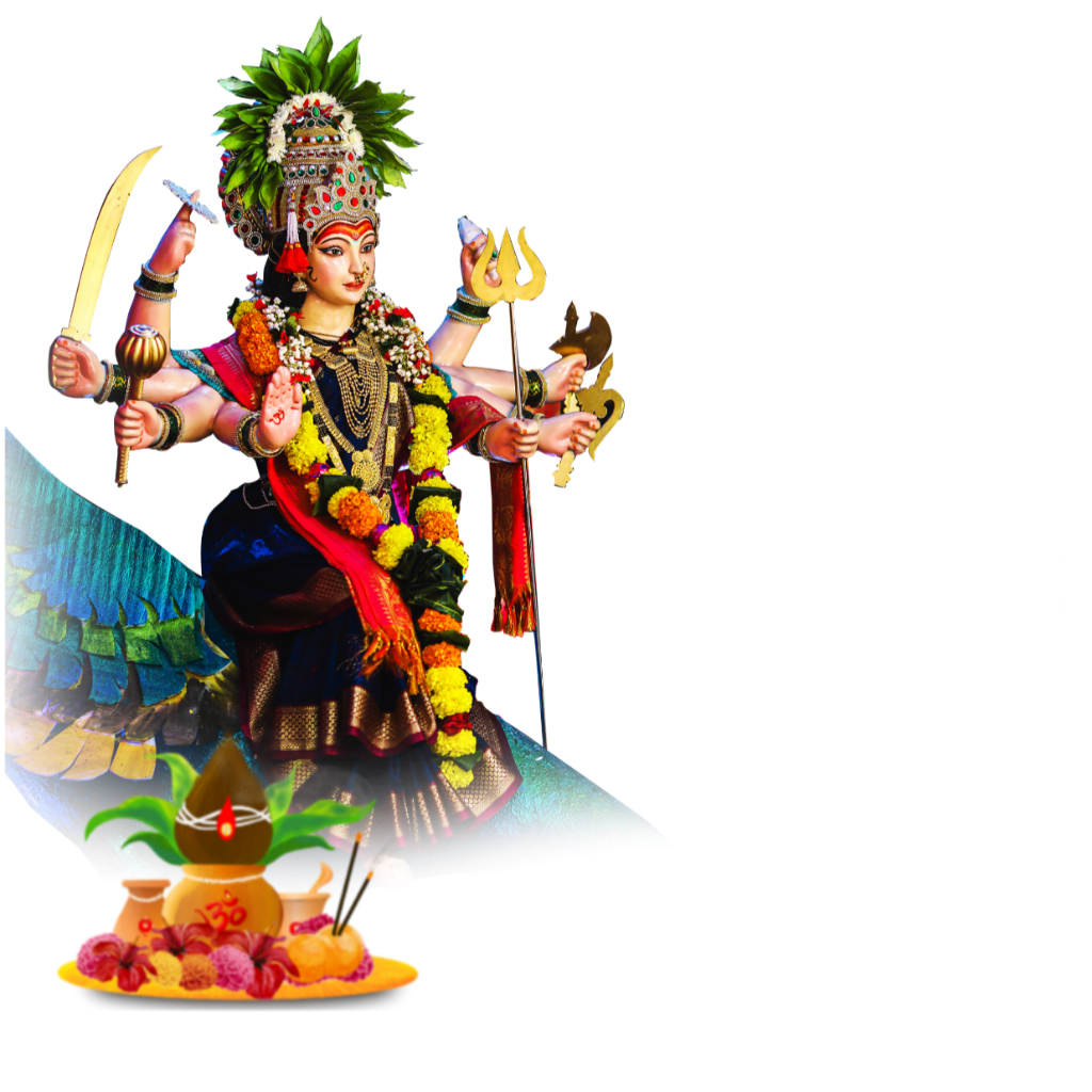 Navratri Ka Sahara Dipawali poster background image| Navratri PNG image download | नवरात्रि दशहरा दीपावली png image - Image 1