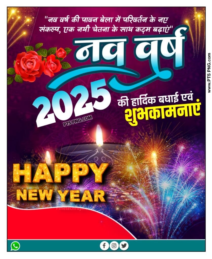 Naya Sal banner editing background 2025