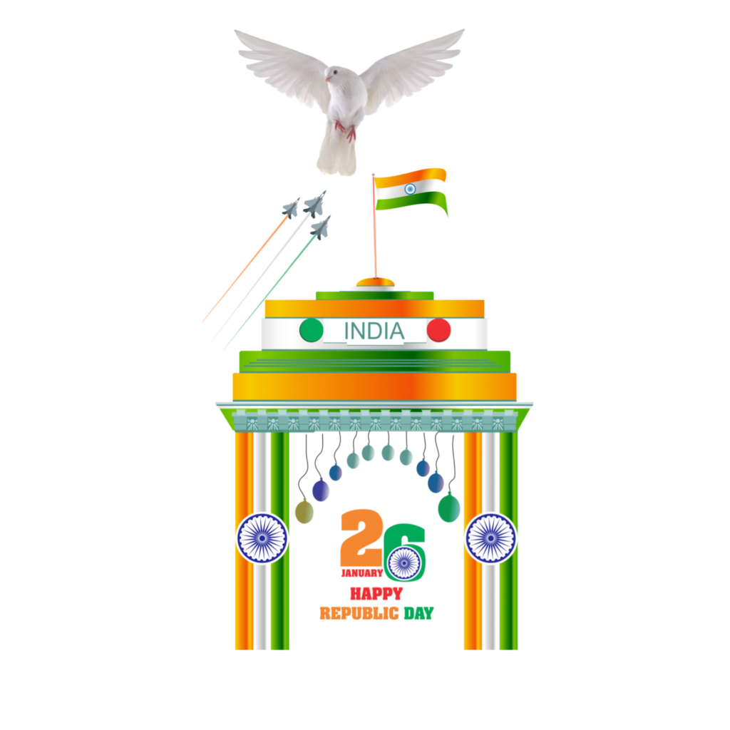 26 January Republic Day editing PNG image download