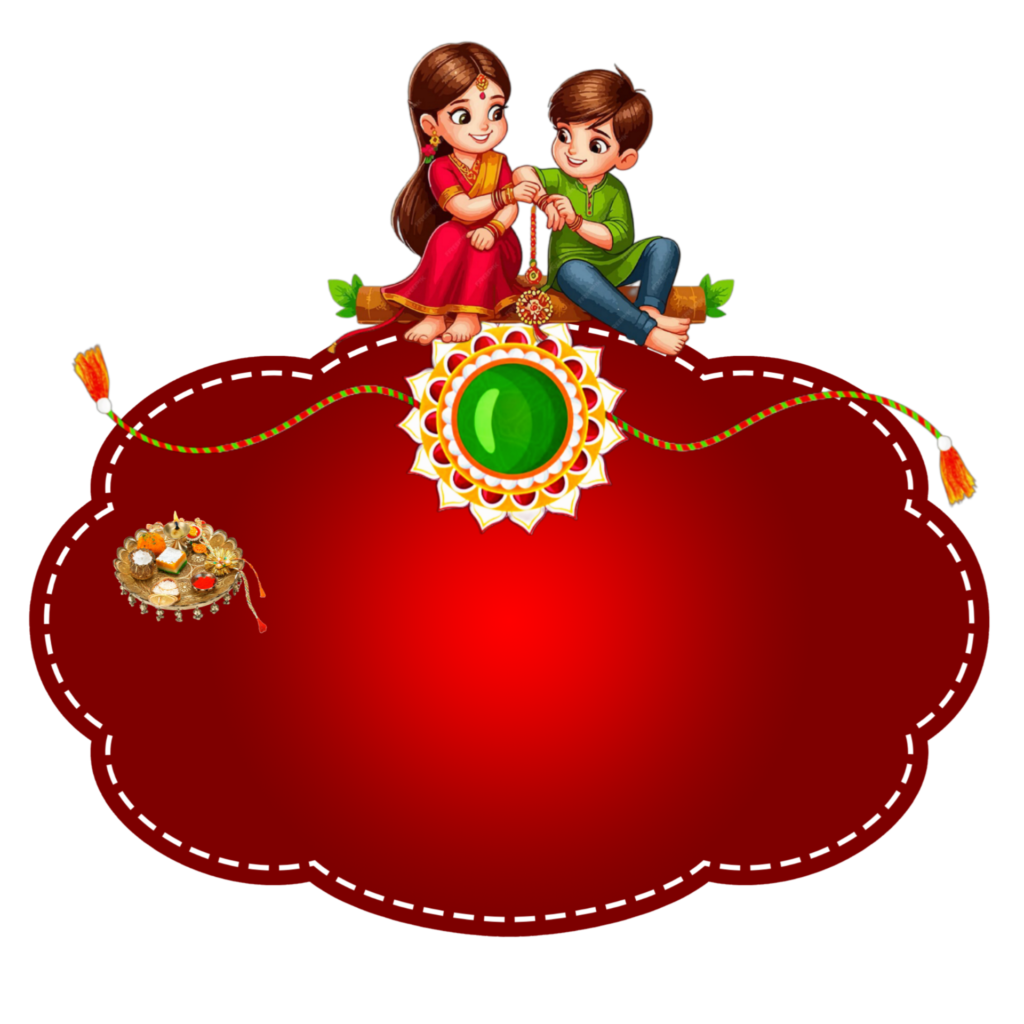 Raksha Bandhan ka poster banana sikhe mobile se| Happy Raksha Bandhan Hindi design PNG background image download - Image 4
