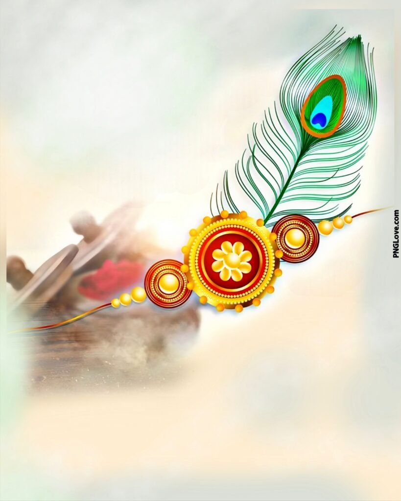 मोबाइल से रक्षाबंधन का पोस्टर बनाना सीखे| Happy Raksha Bandhan poster design PNG background image download - Image 2