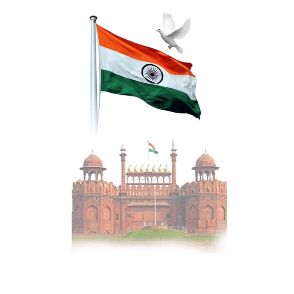 Indian flag PNG image for Tiranga banner poster designing