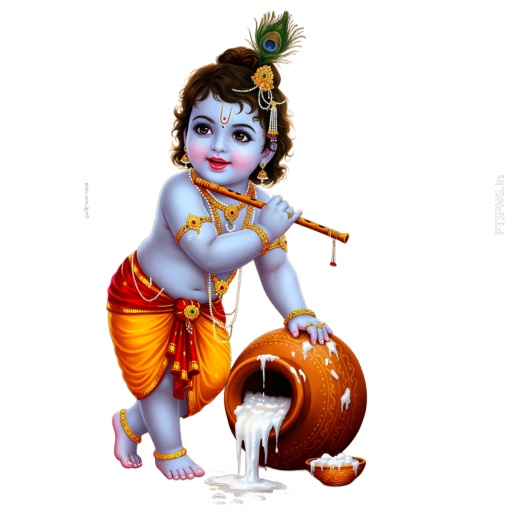 Bal Krishna PNG image, baby Krishna PNG Lord Krishna hai quality PNG transparent image