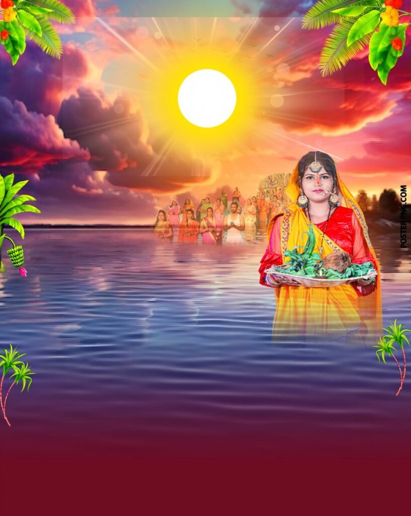 Chhath Puja banner designing background image free download, Chhath Puja graphic design background image download