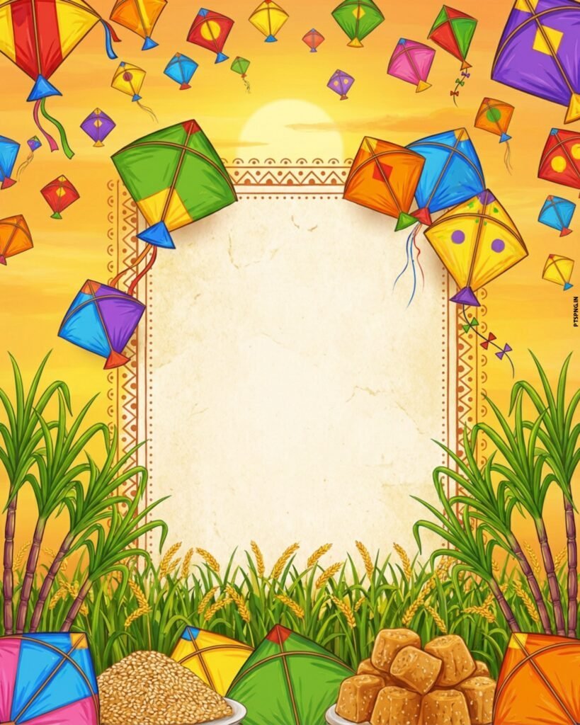 Makar Sakranti graphic designing background image download