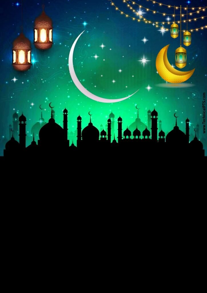 Eid Al Fitr poster designing background image download free