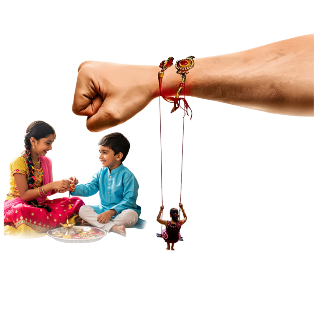 Happy Raksha Bandhan image, Rakshabandhan banner poster designing PNG, Happy Raksha Bandhan brother sister celebrate PNG image download 