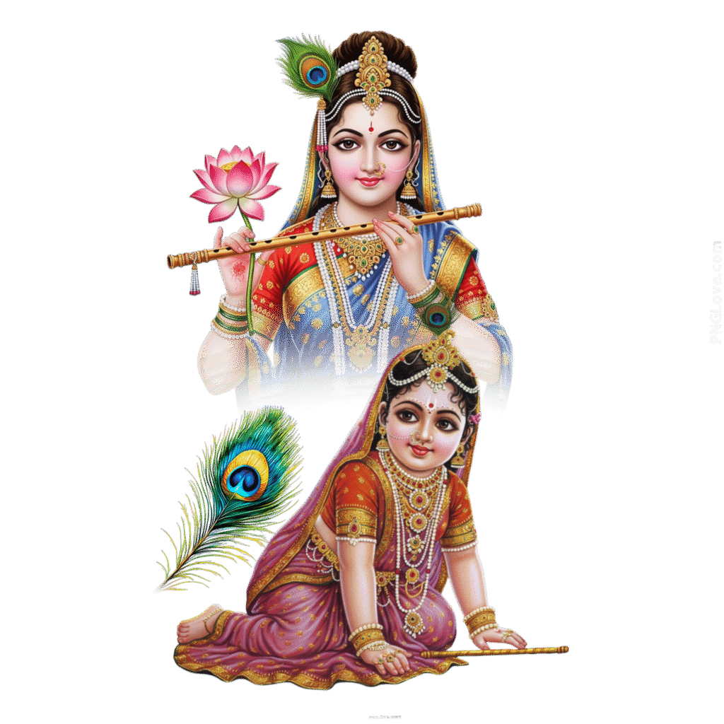 Radha Rani PNG transparent image, goddess Radha PNG image download