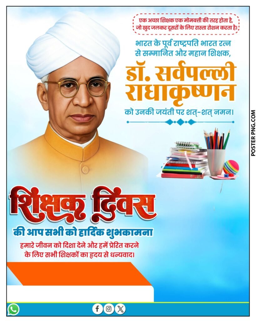 Teacher Day poster background image download, Shikshak Divas poster background, sarvpalli Radhakrishnan Jayanti poster background