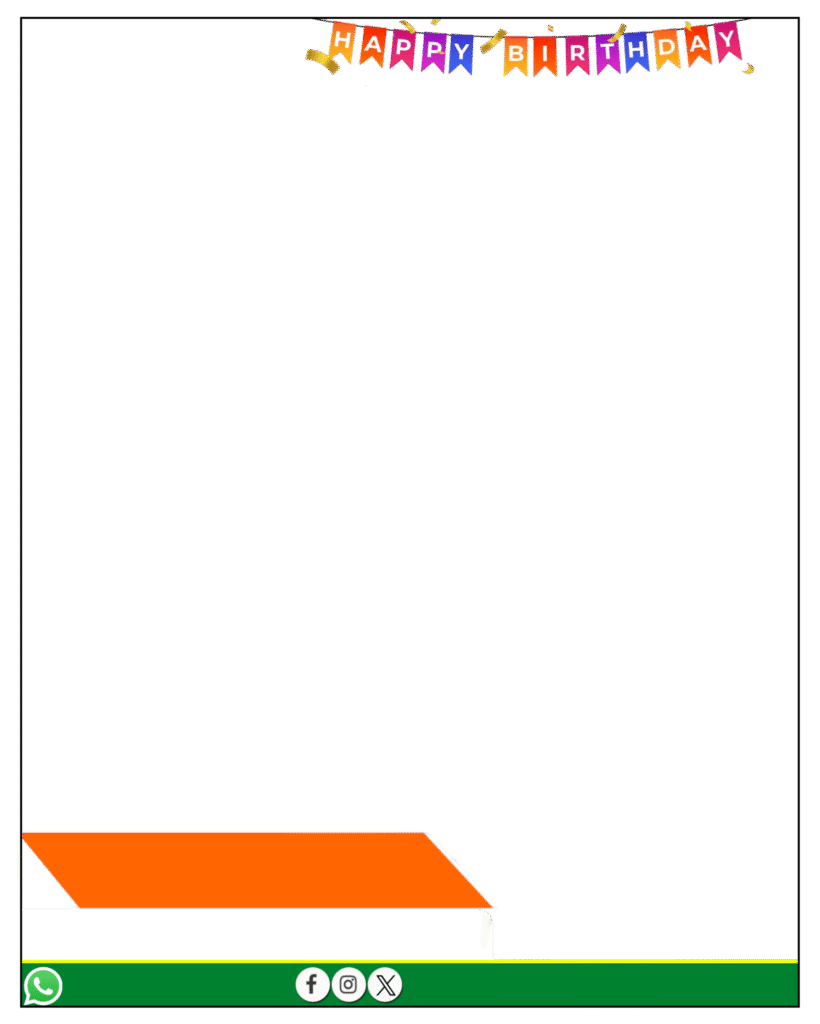 Happy Birthday poster designing frame PNG image download