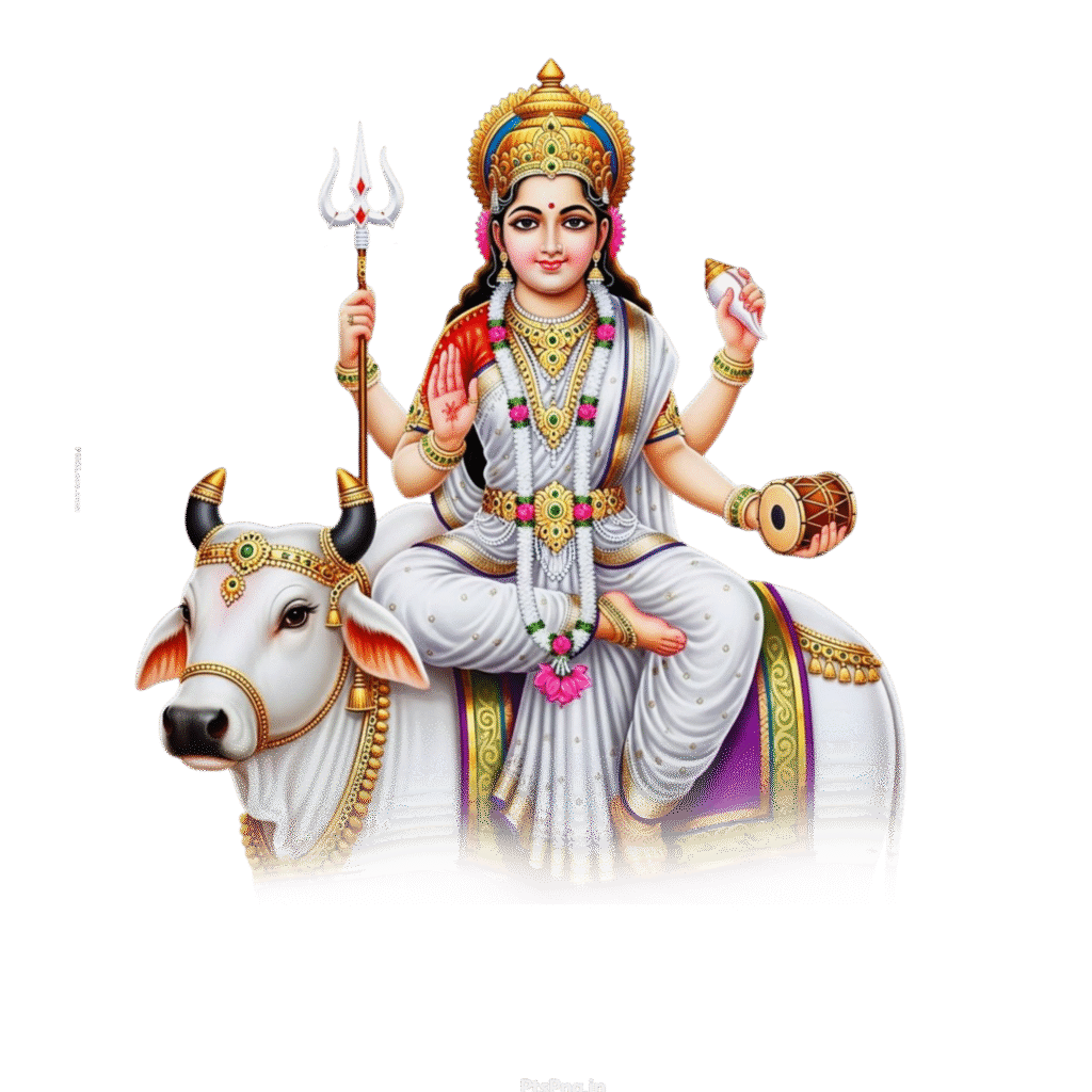 Maa Mahagauri HD PNG transparent image download
