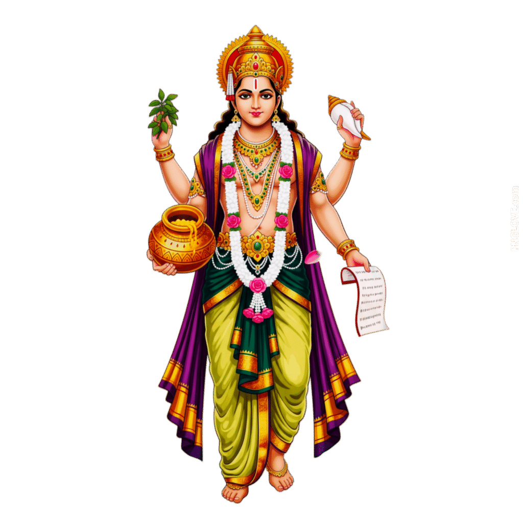 Dhanvantari Bhagwan HD PNG image download, Dhanteras Dhanvantari Bhagwan PNG download  