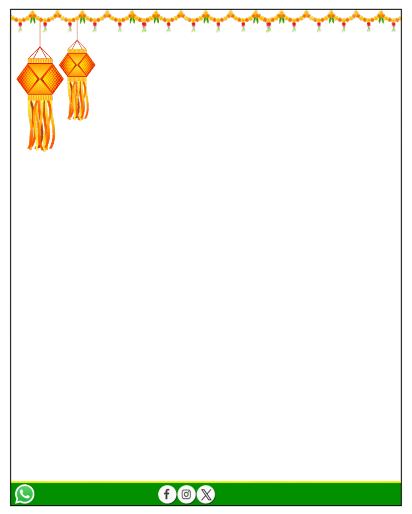 Shubh Dipawali text, Diwali banner editing border frame PNG image download