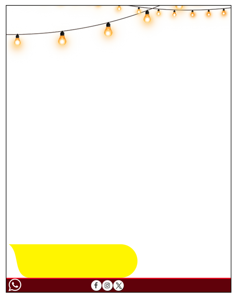 Happy New Year banner editing frame PNG with lighting 